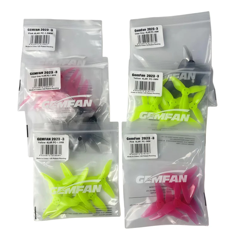 

4 pairs of Qianfeng 2023 three leaf toothpick machine with front and back holes of 1.5mm/1.0mm small four axis propeller blades