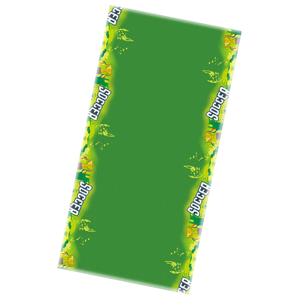 

Soccer Tablecloth Pe Soft Fabric Summer Sports Design Decorative Table Cover for Birthday Party Picnic Outdoor