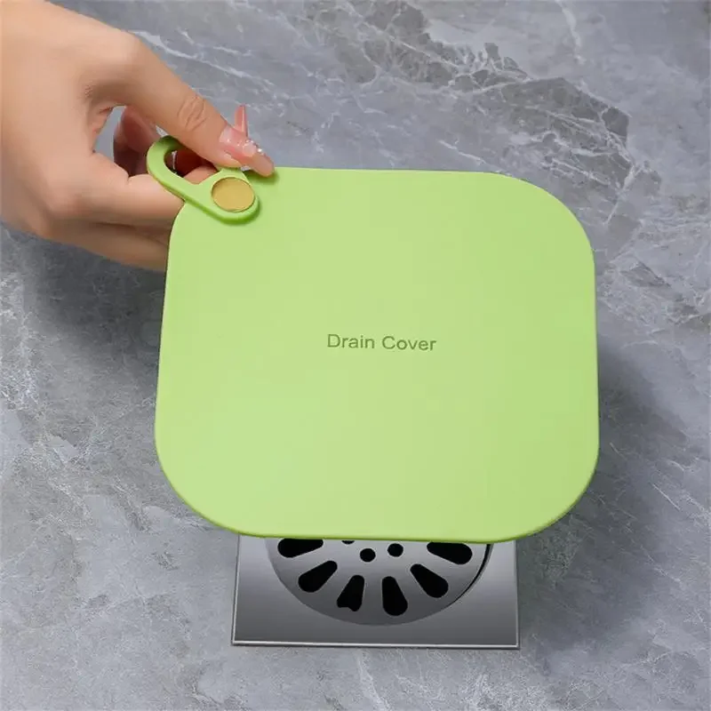 Silicone Deodorant Cover Floor Drain Sink Anti Odor Anti-skid Pad Reusable Washable Sewer Tool Kitchen Bathroom Sink Accessories