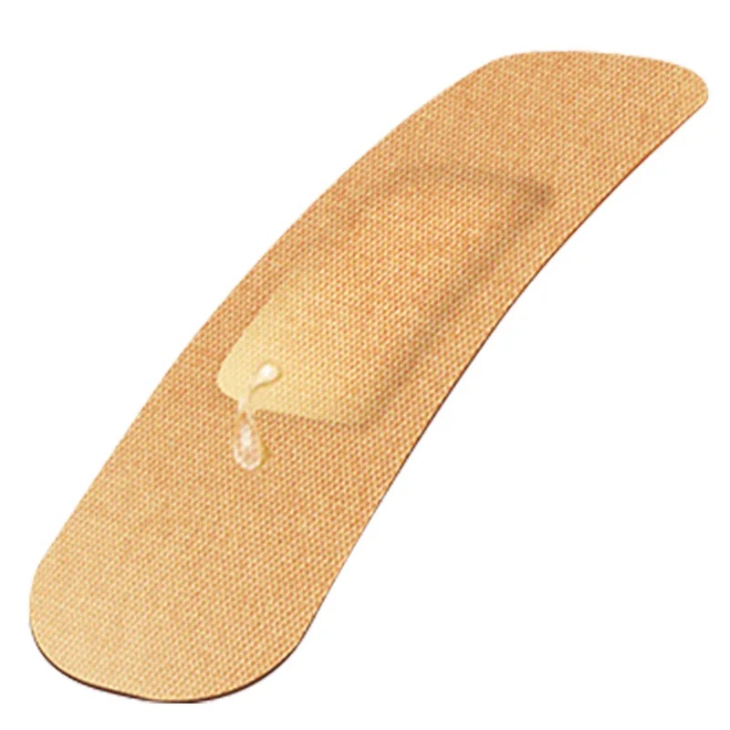 Impermeável adesivo Woundplast emplastros, band-aid, tiras de primeiros socorros, ferida vestir remendo, respirável, 100pcs por conjunto