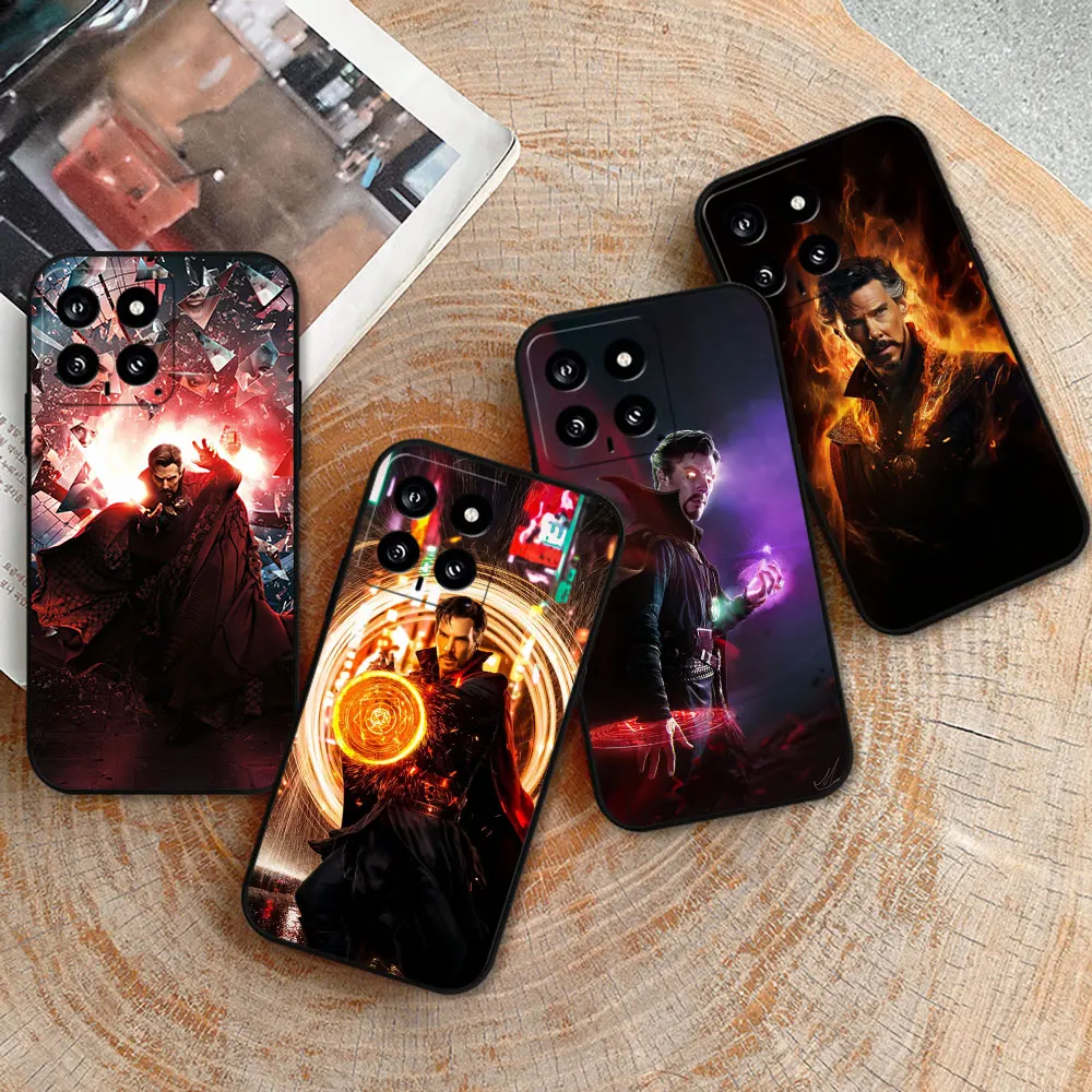 Marvel Doctor Strange Case For Xiaomi 14C 13C 12 12C 10 10C 9 9C 9A 9T 8 8A 7A A2Plus A1 K60Ultra K40Pro Cqoues Black Soft Cover