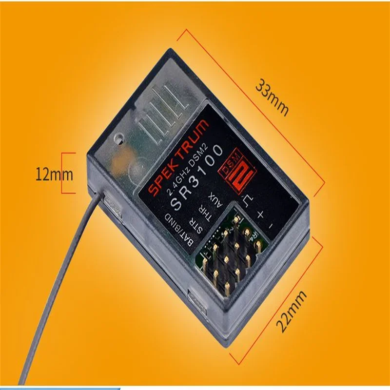 2.4GHz Spektrum SR3100 DSM2 3 kanałowa powierzchnia DSM2 odbiornik do zdalnie sterowanej Model łodzi samochodu Diy