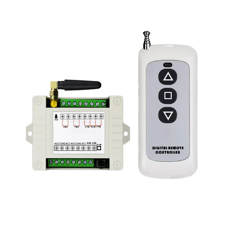 433mhz RF dc12v 24v 48v electric door/curtain/shutters/Rolling garage door  motor wireless radio remote control switch motors