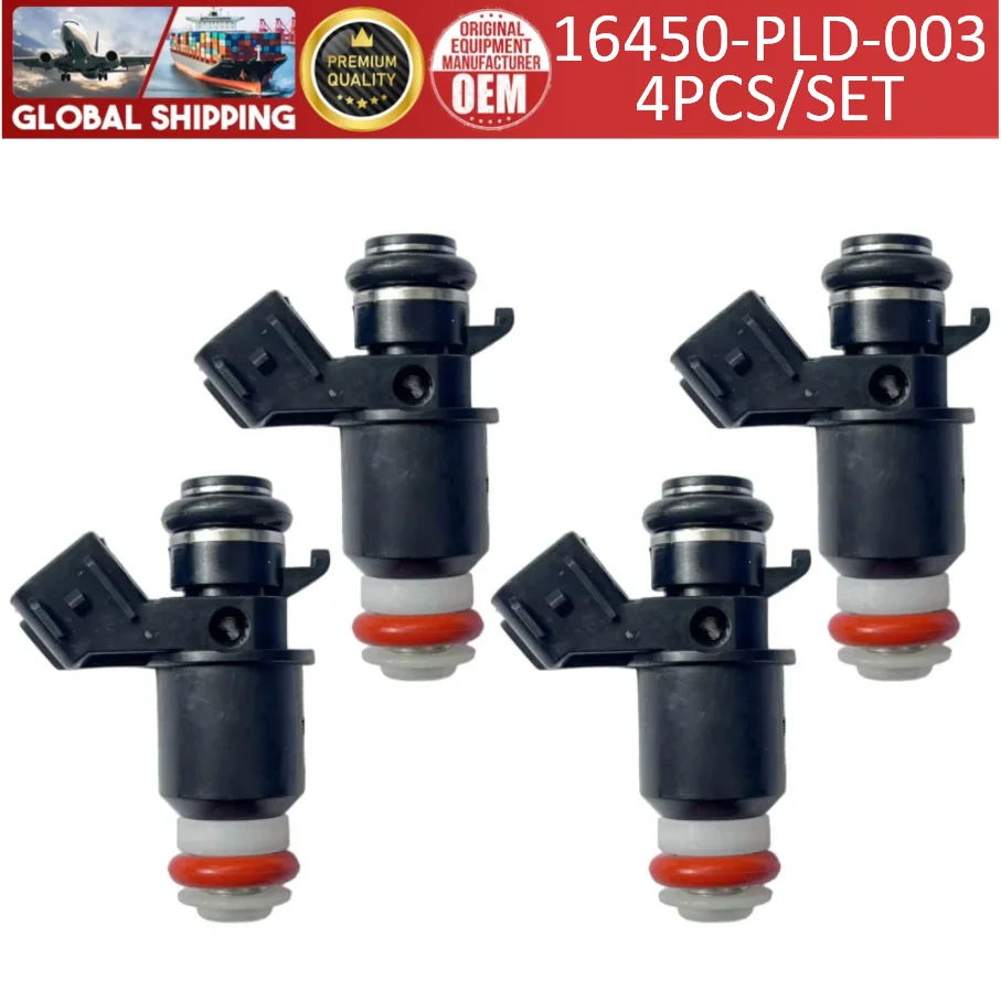 16450-PLD-003 High quality 4pcs Fuel Injectors For Honda Civic 1.7L L4 2001-2005