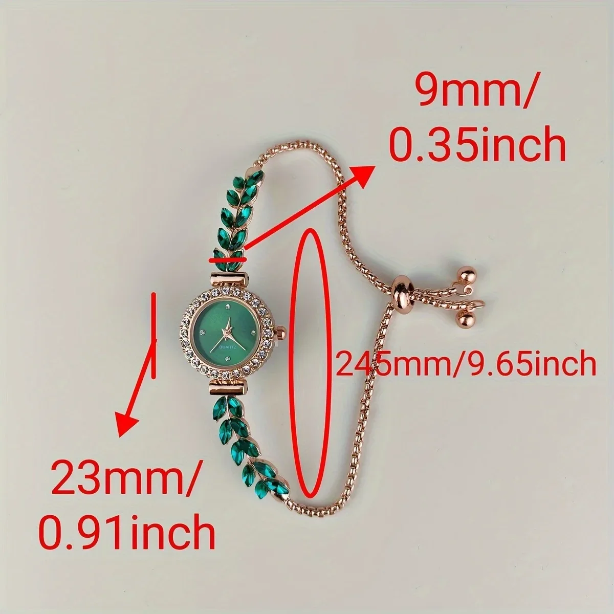 Vintage Elegant Baroque Rhinestone Quartz Women\'s Watch Sparkling crystal classic design perfect accessory for daily wear