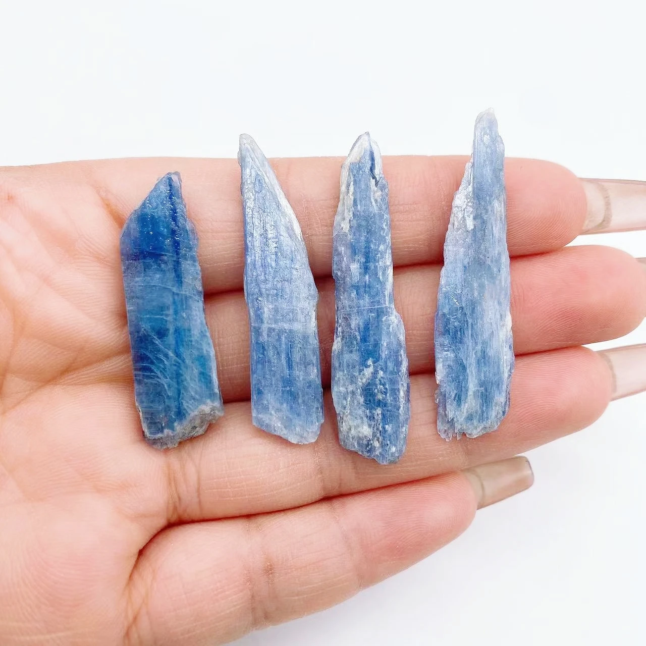 Natural Kyanite Strip Crystal Quartz Blue Raw Stone Mineral Specimen Reiki Healing DIY Gemstone Crystals Chip Home Decor Gift