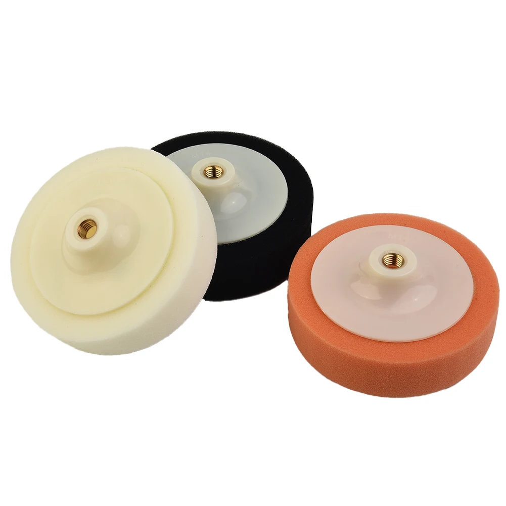 Achieve Perfect For Car Finish Premium 3pcs Sponge Polishing Pads Set Medium Heavy Cutting Super Fine Finishing Soft White Pad