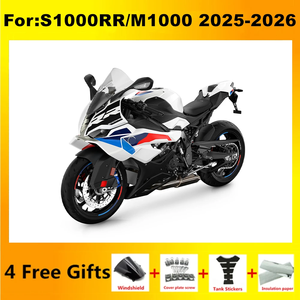 

Новый полный комплект обтекателей для мотоцикла ABS, подходит для BMW S1000RR S1000 M1000 2025 2026 25 26, целые обтекатели, комплекты кузова, пластик zxmt