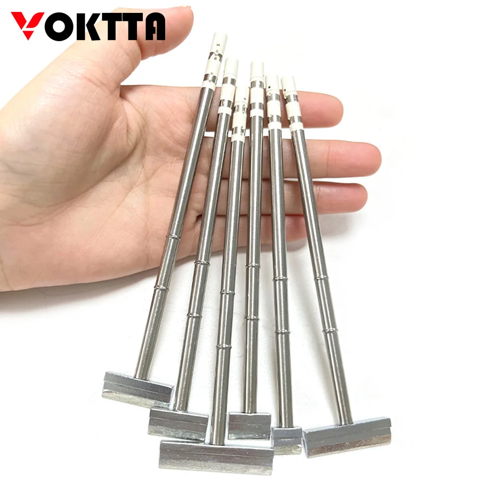 

T12 Series Soldering Iron Tips 140mm Spatula Model Replacement Heater Solder Head for T12 Soldering Tool