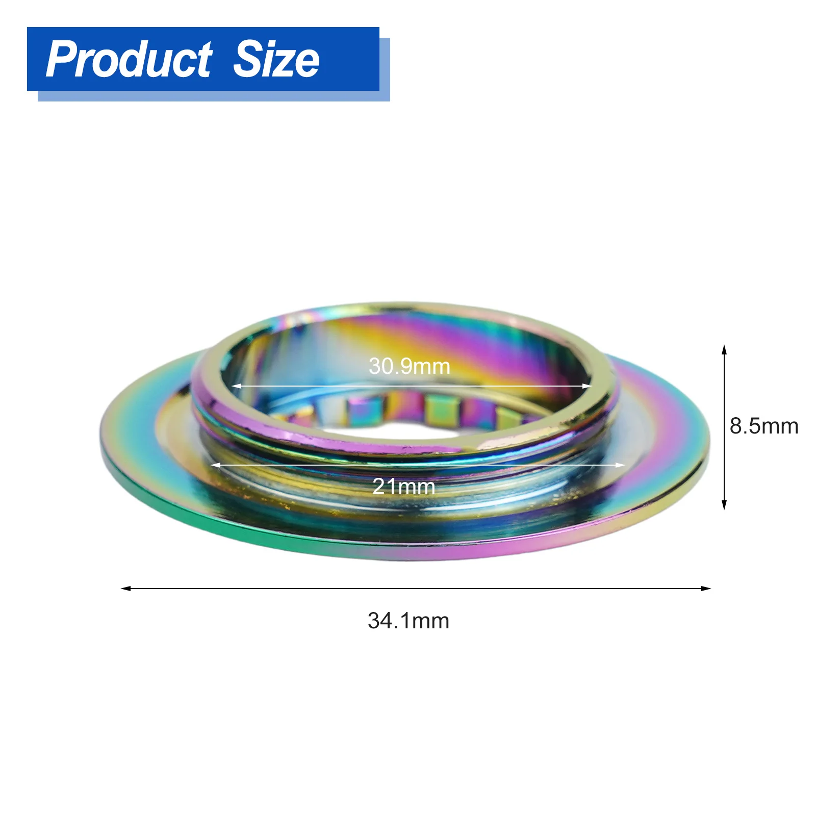 Bicycle Centerlock Disc Brake Rotor Lockring Aluminum Alloy Bicycle Middle Lock Disc Lock Cover Road Brake Centre Lock Cover