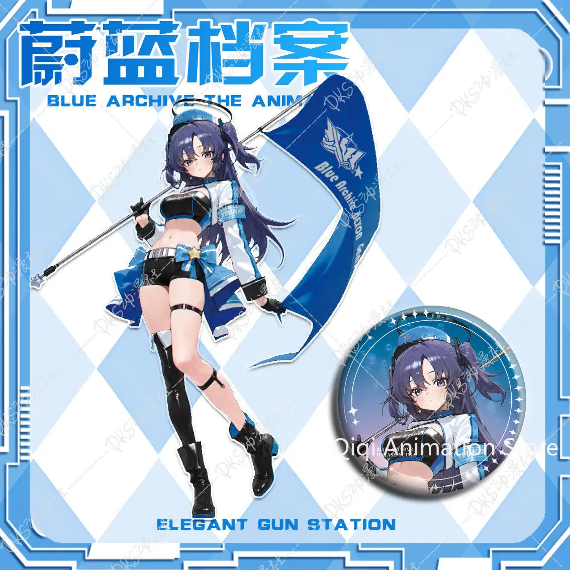 

Аниме Синий Архив Hayase Yuuka Значок Косплей Акриловая Подставка Аксессуары Коллекция Рисунок Настольные Украшения Рождественские Подарки