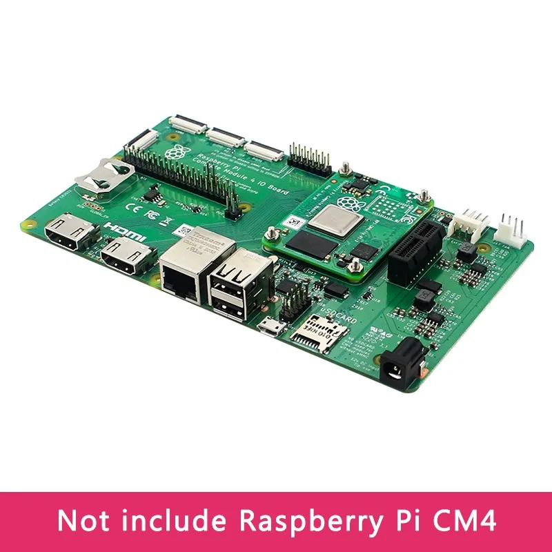 Official Raspberry Pi Compute Module 4  IO Board BCM2711 Development with Metal Case 12V PWM Cooling Fan for Raspberry Pi CM4