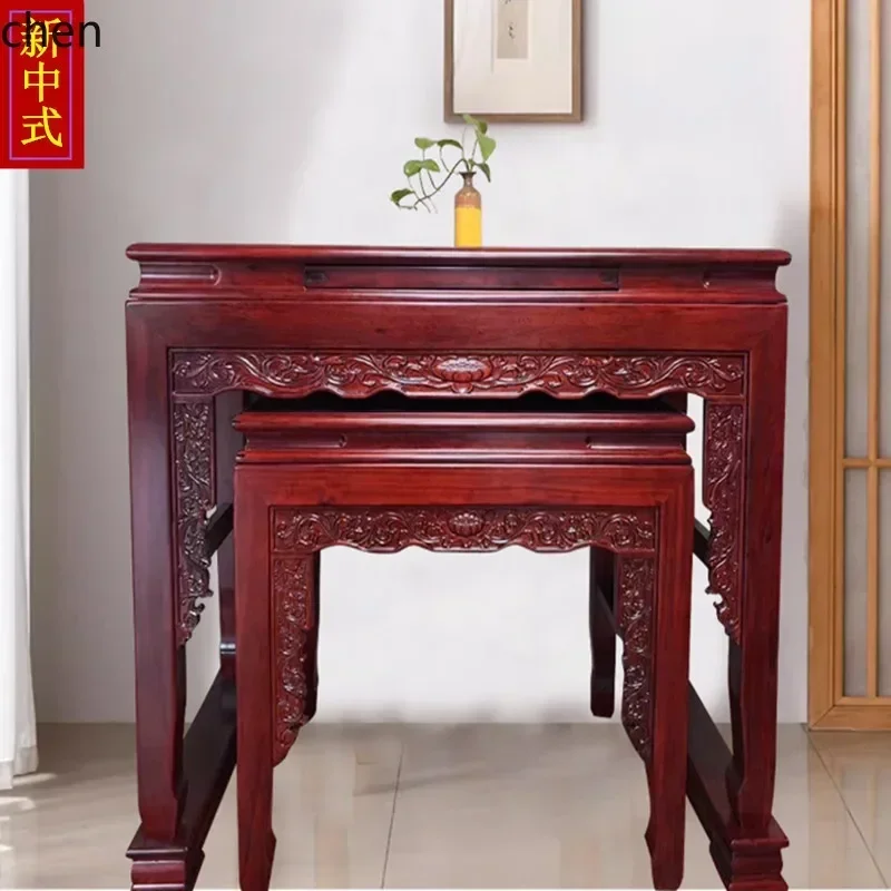 H1  all solid wood table Buddhist platform incense case Buddhist table simple cabinet God of Wealth tribute table
