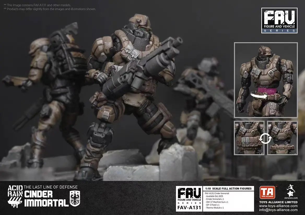 【MT】Acid Rain War FAV-A131 ซินเดอร์ อิมมอร์ทัล ฟิกเกอร์แอคชั่น ขนาด 1/18 โมเดลของเล่นขนาด 3.75 นิ้ว ของขวัญ