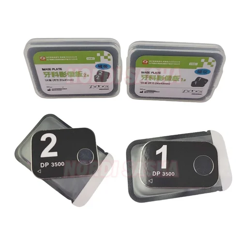 1 unids/caja placas de fósforo de rayos X dentales placa de imagen de fósforo PSP tamaño 0 1 2 3 placa IP con y sin magnético