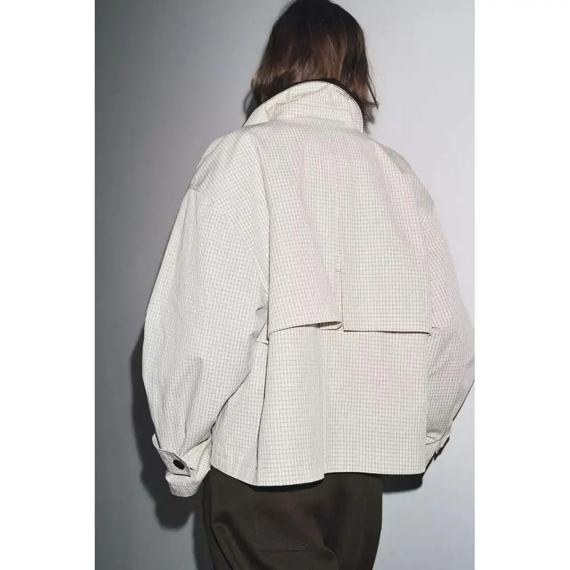 ZBZR Faion ort Cappotto con colletto effetto pelle Donna Autunno Nuovo Sle Calore Gioventù Fibra di poliestere 00% Sle europeo