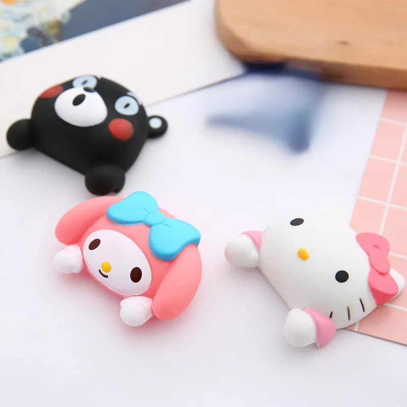 Hello Kitty 3D Light Switch Cover Adhesive Wall Sticker For Bedroom Room Decor Cute Cartoon Outlet Cover Protection