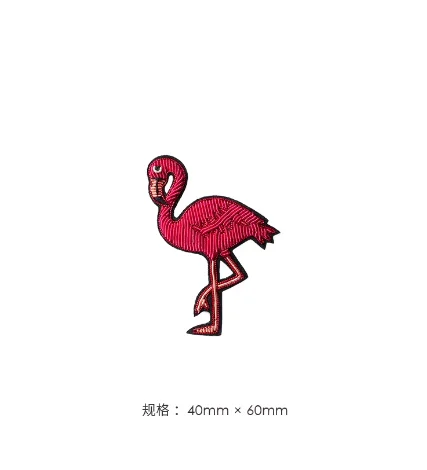 

Брошь Migal с ручной вышивкой в виде красного журавля, индийский шелк, элегантный стиль, аксессуар для одежды, изысканный дизайн