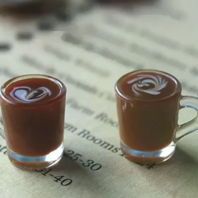 

1 шт., миниатюрные аксессуары для кукольного домика, украшение, мини-чашка для кофе, модель напитка, игрушка