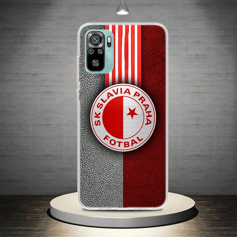 Sk Slavia Praha Czech Republic Phone Case Coque For Xiaomi Redmi Note 13 12S 12 11 11S 11T 11E 10 Pro Plus 10S 9 9S 9T 8 8T Glob