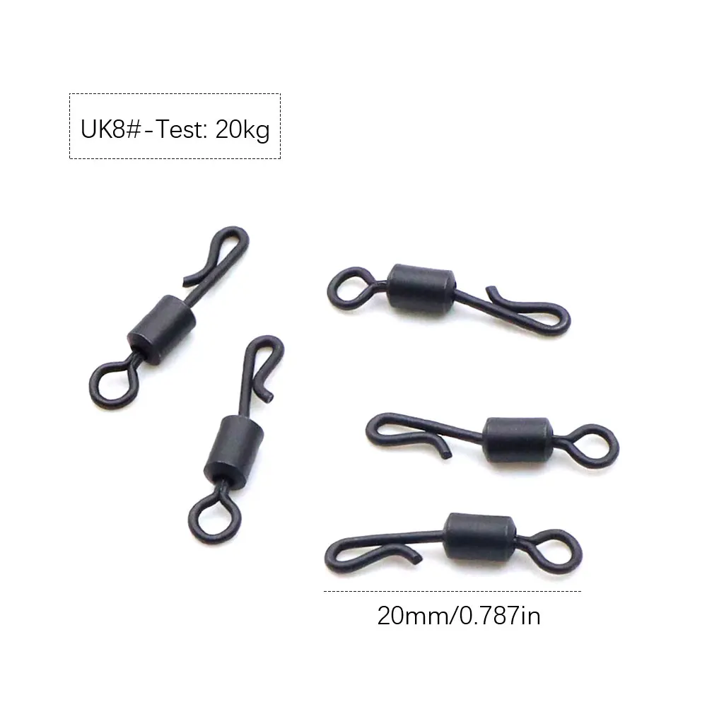 5Set Hubschrauber Rig Angeln Zubehör Methode Feeder Haken Boilie Angeln Wirbel Blei Clip Anti Hülse Für Angelgerät – Detail 5