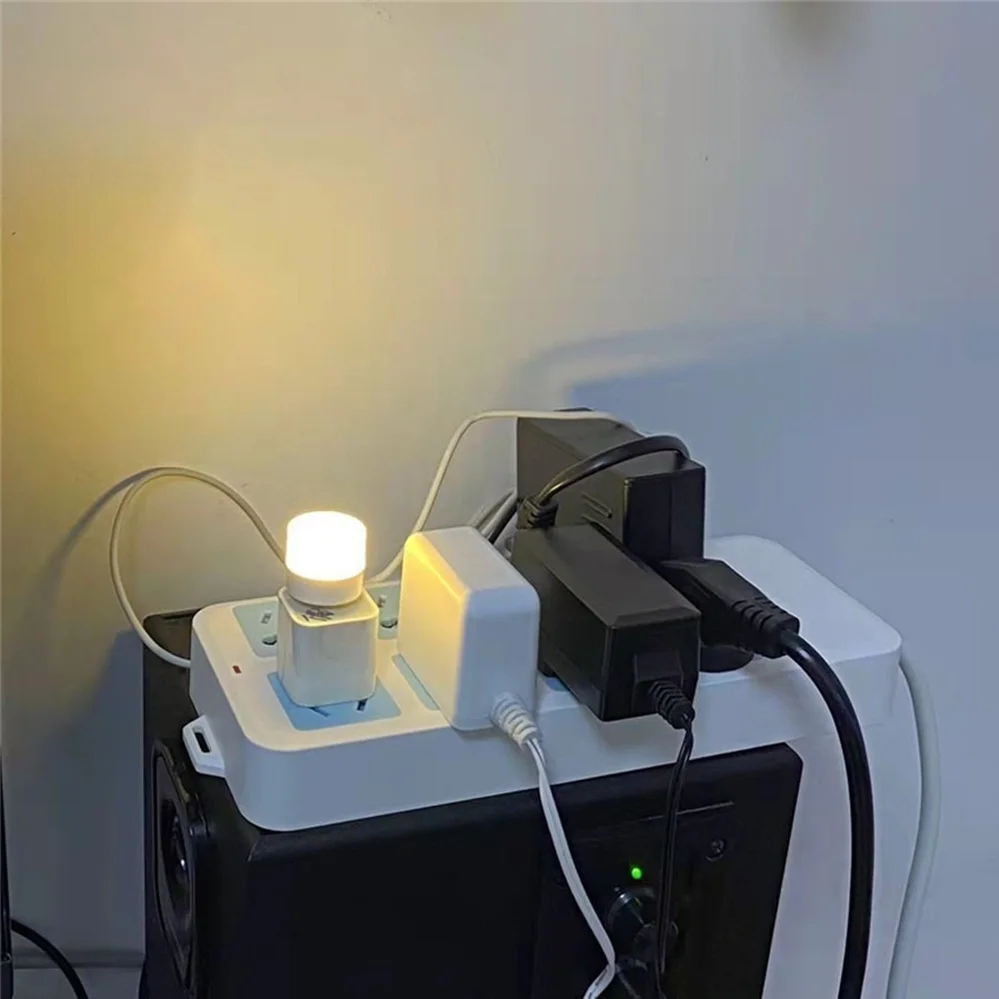 5V USB Plug Lamp Computer Mobile Power Charging Small Book Lamps LED Eye Protection Reading Light Small Night Lights 3/2/1PCS