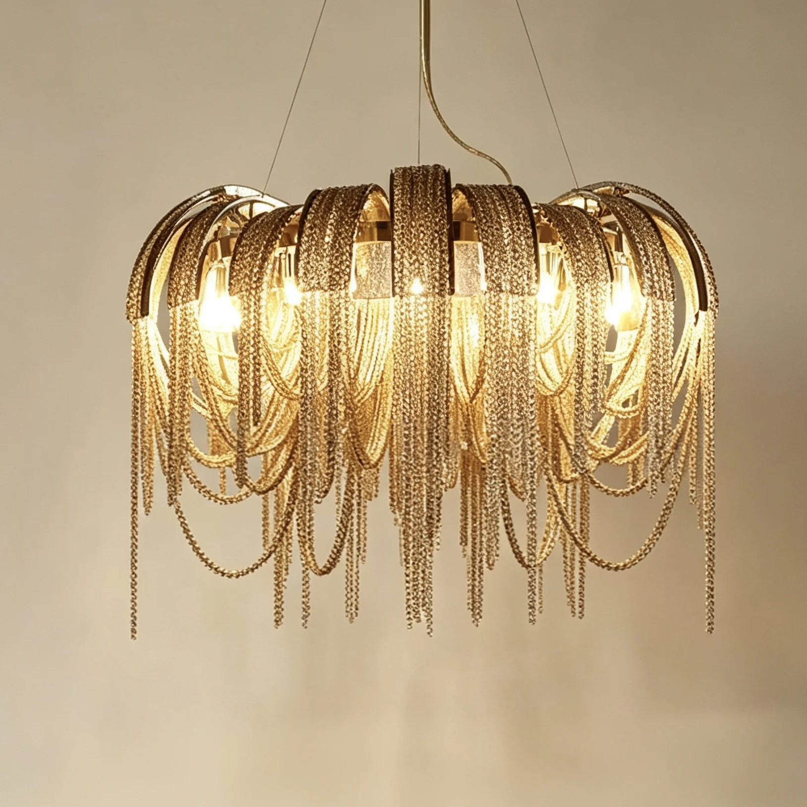 

French Tassel Chandelier Creative Art Lamp for Restaurant Bar Clothing Store Villa Internet-Famous Decorative Lighting