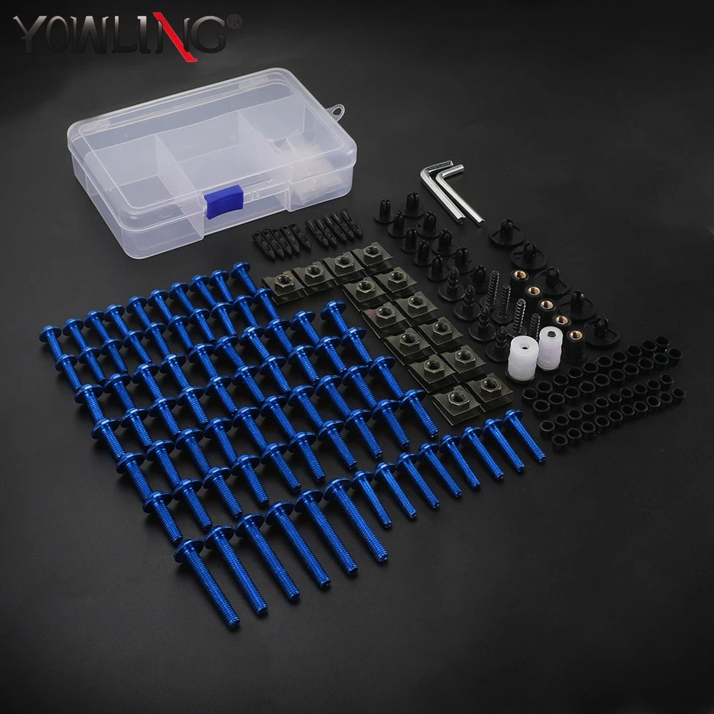 

For YAMAHA YZF R1 R15 R25 R3 R6 R125 R15 R25 MT03 MT07 MT10 MT-09 MT-07 Motorcycle Fairing Bolt Windscreen Nut Clips Screws