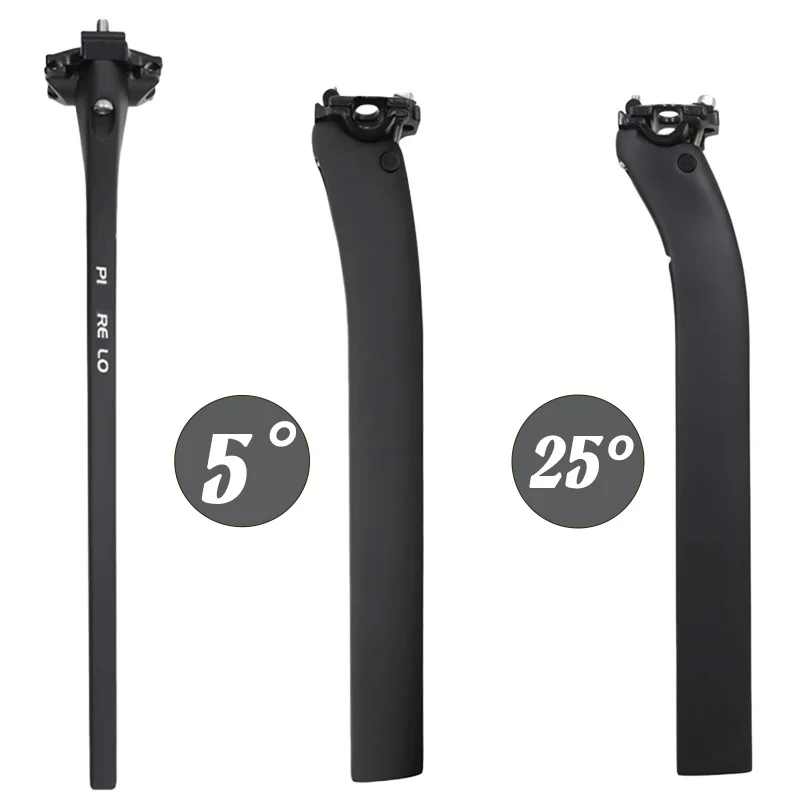 

Bicycle Matte Carbon D-shaped Seatpost Offset 5/25° Length 350MM Aluminum Clamp Holder for Road/Mountain Bicycle Bike Accessorie