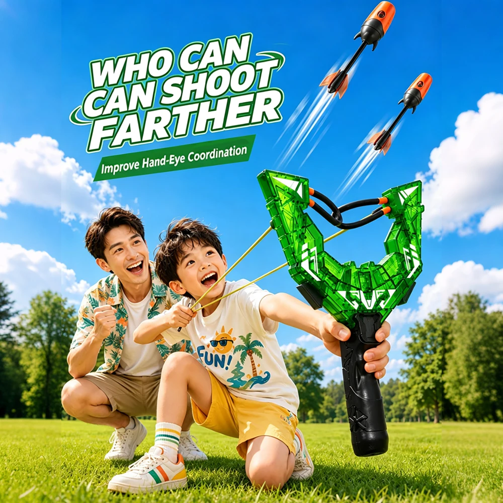 Outdoor Sport Is - Slingshot Light-Up Foam Arrow Launcher Toy