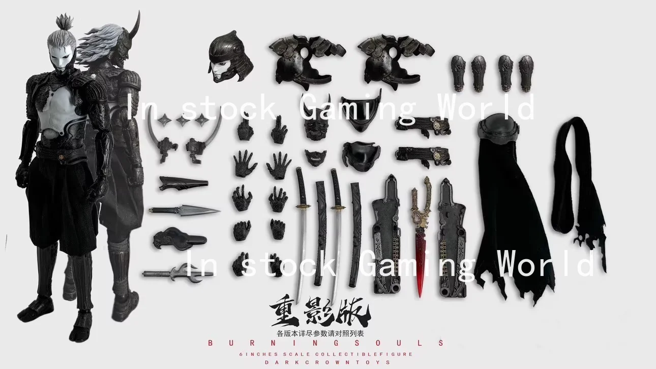 

In Stock DARKCROWN TOYS BURNINGSOULS Action Model Toy 6-inch Scale Collectible Figure Samurai