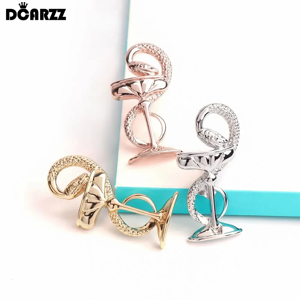 DCARZZ Bowl of Hygieia Cute Pin Badge Medical Gift Doctor Nurse Metal Classic Jewelry Women