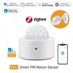 Zigbee 3,0 Sensor de movimiento Pir inteligente movimiento cuerpo humano Detector infrarrojo Sensor de alarma de seguridad funciona con la aplicación EWelink Alexa