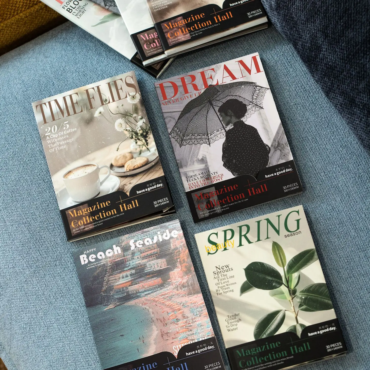 30개/세트 메모 패드 재료 종이 잡지 컬렉션 홀 컬렉션 저널 스크랩북 종이 배경 장식 종이
