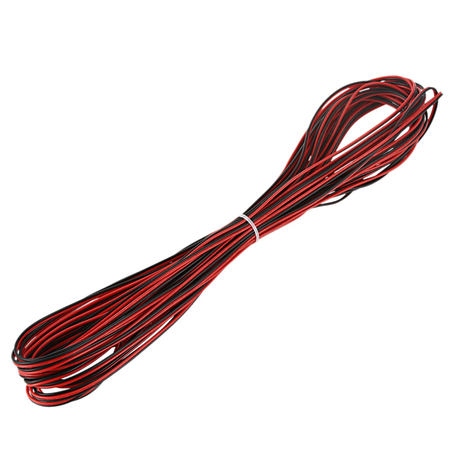 A34R 22 Gauge 15m Red Black Zip Wire AWG Cable Power Ground Stranded Copper Car