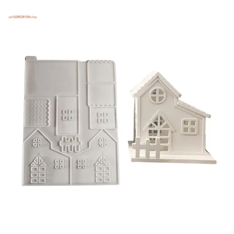 

Flexible Silicone Mold Silicone Texture for Resin and Cement House Crafts