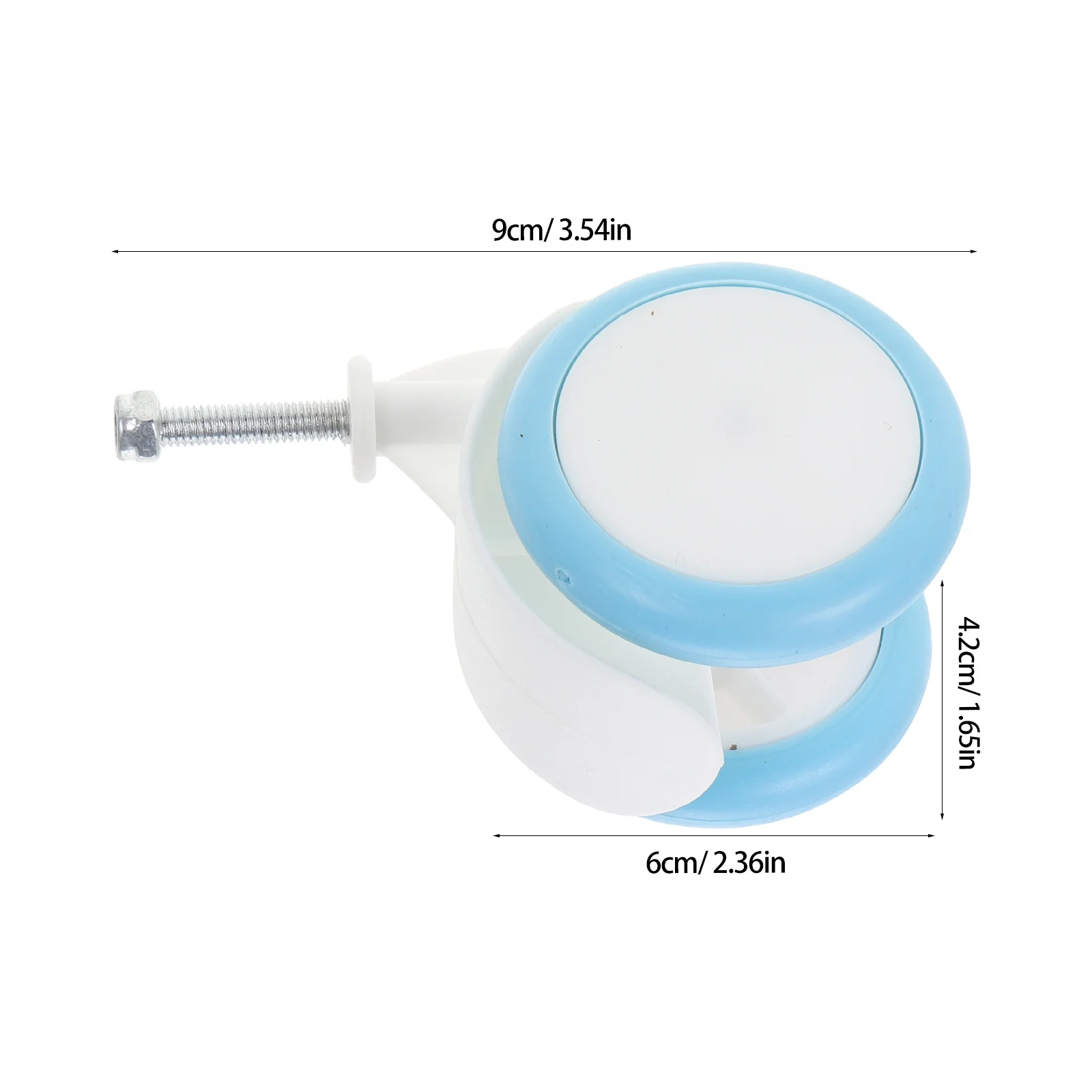 Ruedas de repuesto para andador de bebé, ajuste universal, de plástico y goma, movimiento suave, ruedas para trona, 4 Uds.