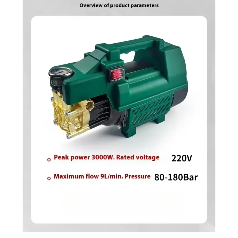 Limpiador a vapor de limpieza portátil autocebante con Motor de inducción para uso doméstico, nueva máquina de lavado de coches de alta presión