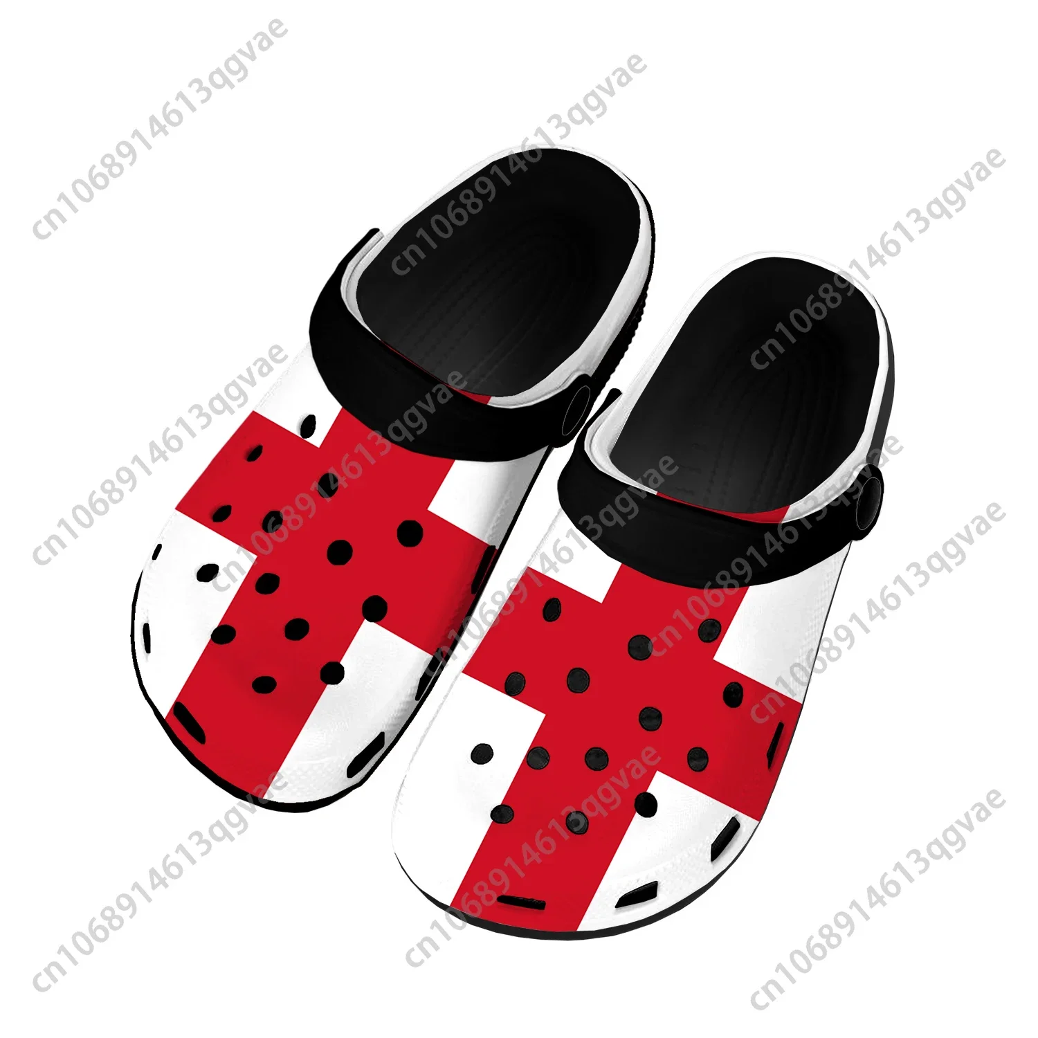 

England Flag Home Clogs Custom Water Shoes Mens Womens Teenager England Shoe Garden Clog Breathable Beach Hole Slippers