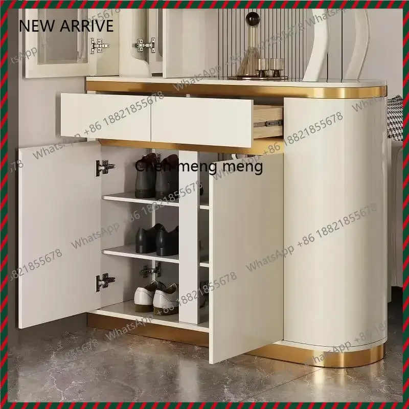 

C178 Кремовый ветер, перегородка для гостиной, шкаф на крыльце, двухсторонний шкаф с экраном, встроенный декоративный винный шкаф для прихожей