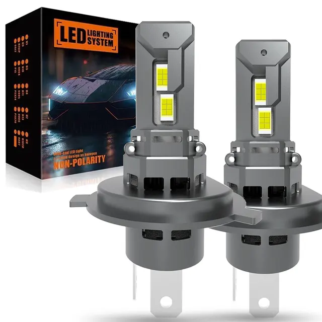 30000LM H4 LED Żarówki reflektorów 9003 HB2 lampada High Low Beam H4 Motocykl Canbus H7 Led Światło samochodowe Turbo Diode Lamp Auto 6500K