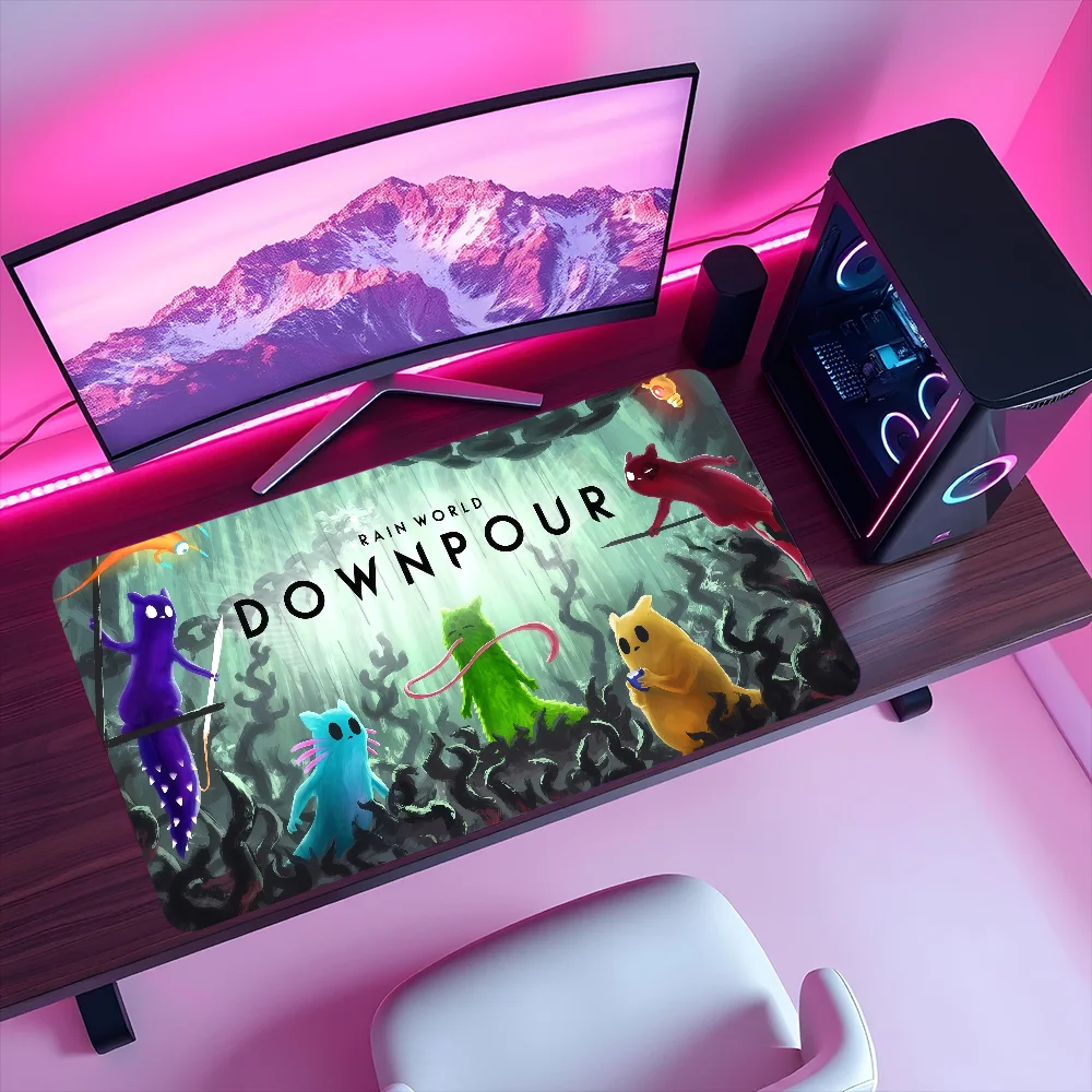 Mouse Pad Non-slip Downpour World Game Lockedge Office Student Gaming X R-Rain Thickened Large Writing Cushion MousePad