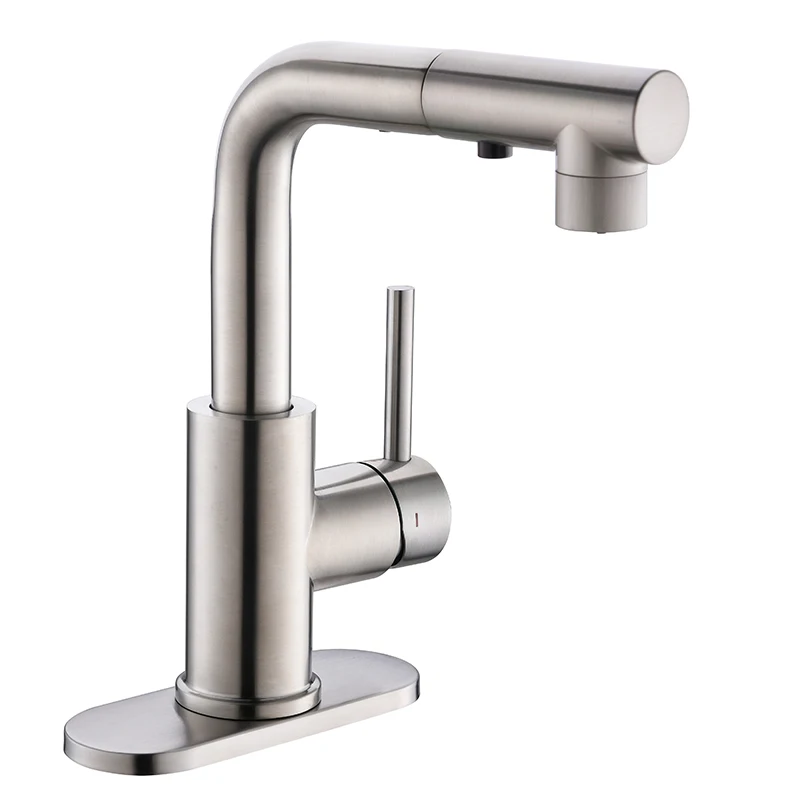 

Wash Basin Water Tap Bathroom Faucet CUPC Pull Out Basin Faucet