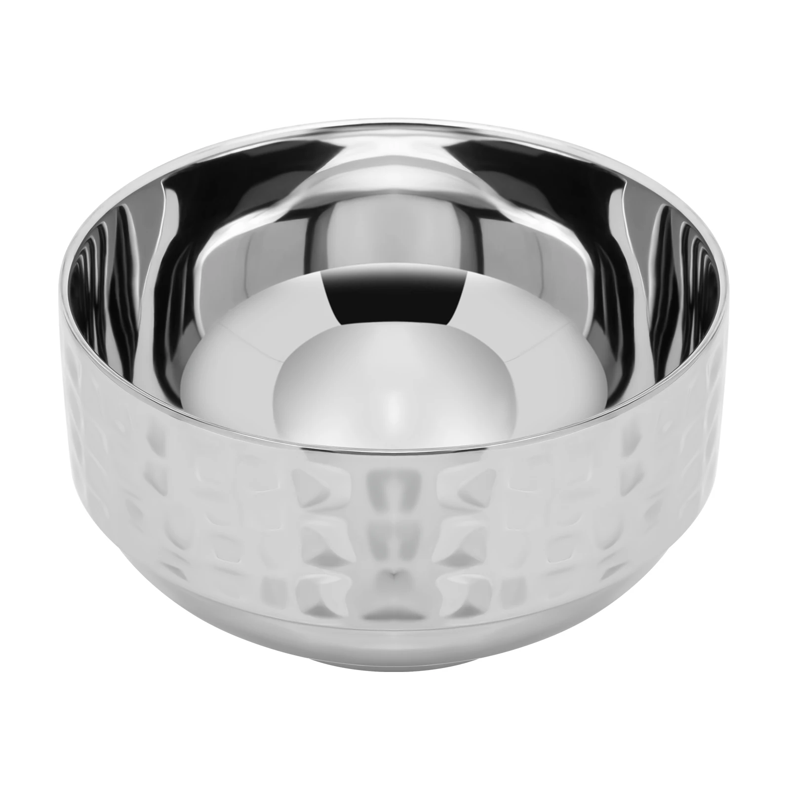

Stainless Steel Rice Bowl Double Layer Insulated Soup Home Tableware Food Serving Bowl Stainless Steel Kitchen Diner