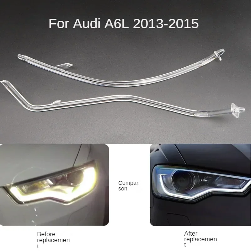 NEW For AUDI  A6L C7  2013-2015  DRL Light guide plate Light guide tube Headlight Daytime Running Light Guide  Angel Eye