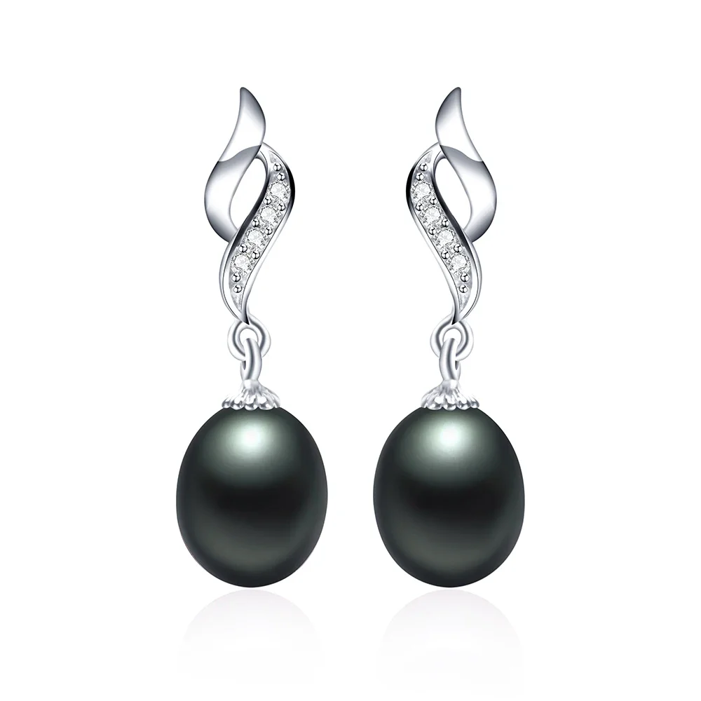 Natural Freshwater Pearl Drop Earrings  For Women 2020 New Fashion Silver 925 Pearl Jewelry High Luster