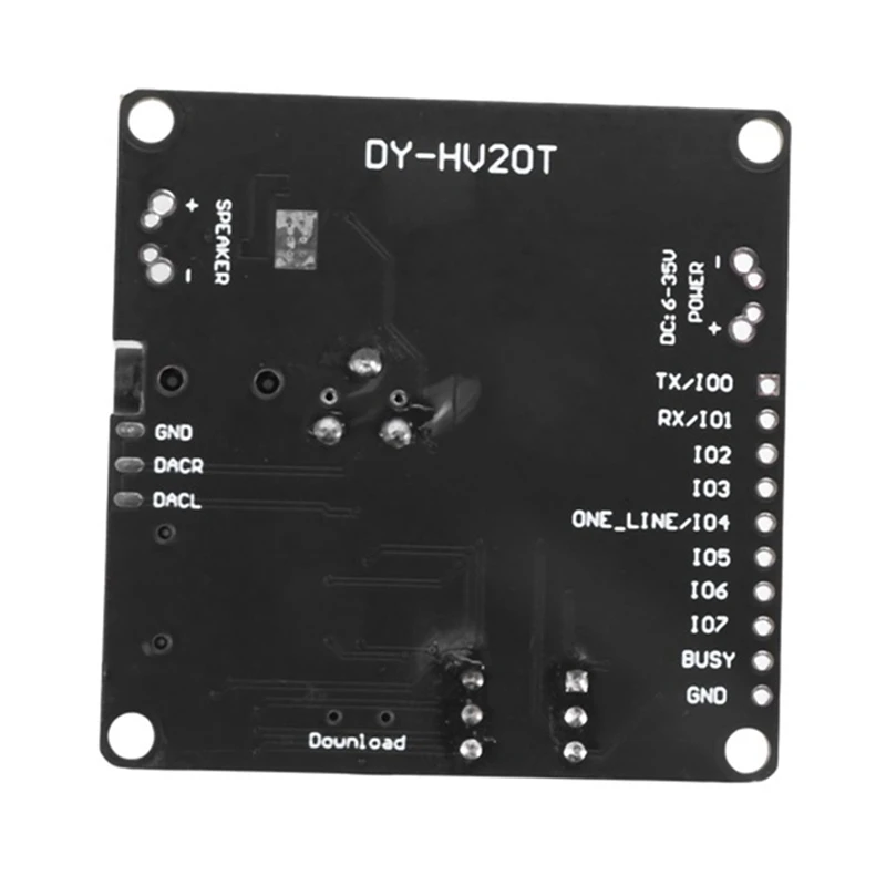 Top Deals 2 Pcs DY-HV20T 12V/24V Power Supply10w/20W Voice Playback Module Supporting Micro-SD Card MP3 Music Player For Arduino