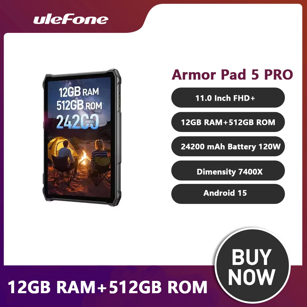 Ulefone Armor Pad 5 Pro Rugged Tablet 11