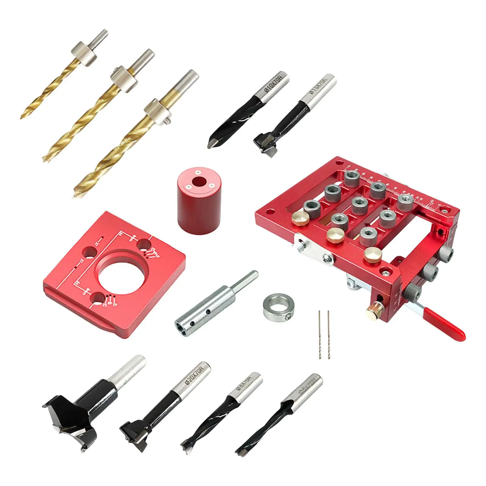 

Shelf Pin Jig Punch Locator Multipurpose with Positioning Clip Aluminum Alloy