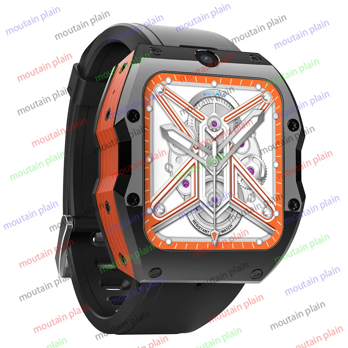 4G Full Ceramic Smart Watch 5MP 13MP Dual Camera Dual System 2.1 Inch